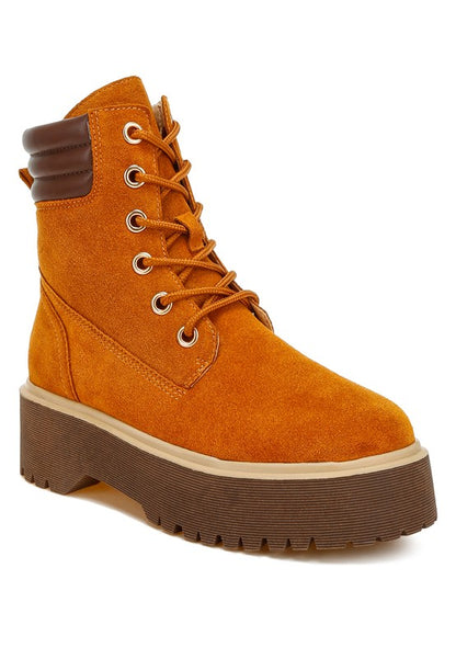 Parula High Ankle Suede Boots - Faylinn & Co