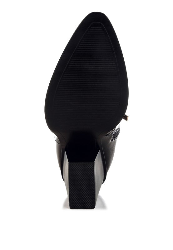 Cornus Pointed Toe Ankle Boots - Faylinn & Co