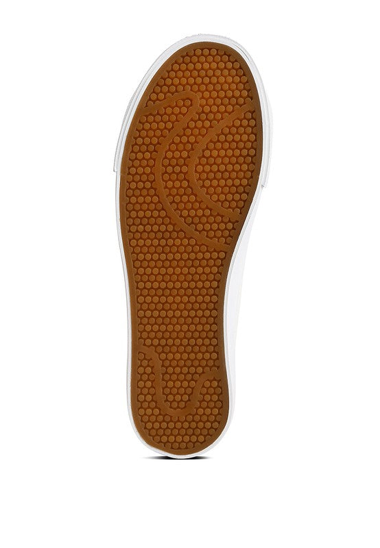 Hyra Solid Flatform Canvas Sneakers - Faylinn & Co