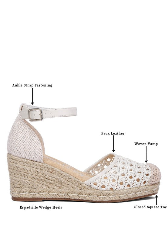 Mason Pin Buckle Wedge Heel Espradilles - Faylinn & Co