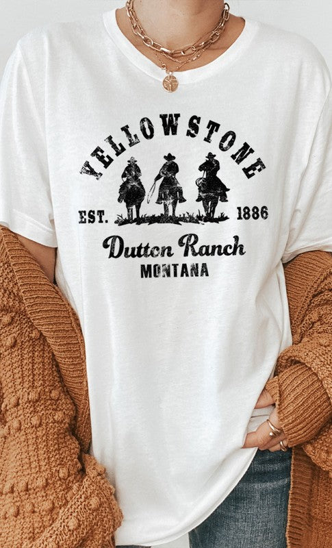 Yellowstone Dutton Ranch Riding PLUS Graphic Tee - Faylinn & Co