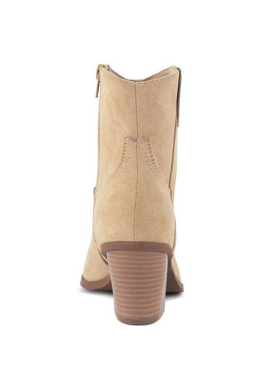 Elettra Ankle Length Cowboy Boots - Faylinn & Co