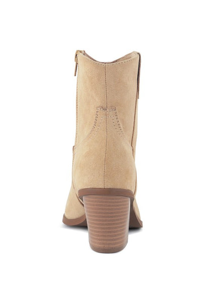 Elettra Ankle Length Cowboy Boots - Faylinn & Co