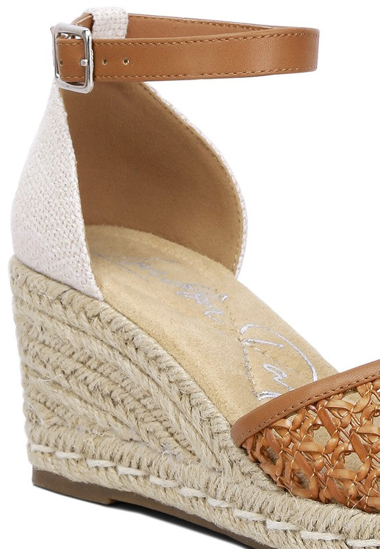 Mason Pin Buckle Wedge Heel Espradilles - Faylinn & Co