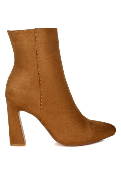 Clubdate Block Heeled Ankle Boots - Faylinn & Co