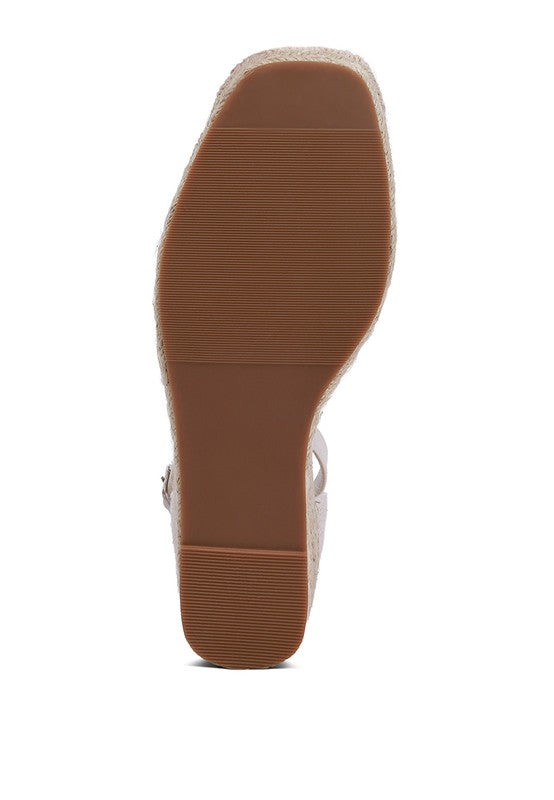 Mason Pin Buckle Wedge Heel Espradilles - Faylinn & Co