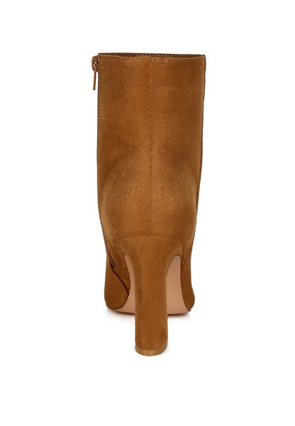 Clubdate Block Heeled Ankle Boots - Faylinn & Co