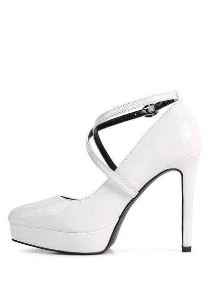 PIXIE DUST CROSS STRAPPED STILETTO SANDAL - Faylinn & Co