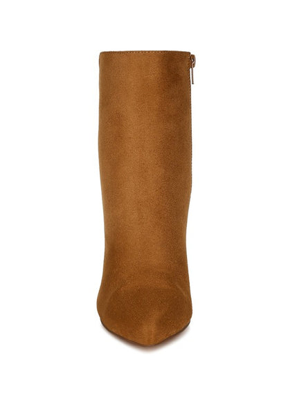 Clubdate Block Heeled Ankle Boots - Faylinn & Co