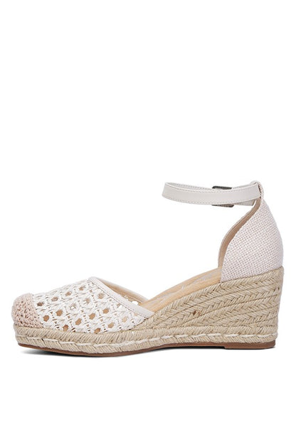Mason Pin Buckle Wedge Heel Espradilles - Faylinn & Co