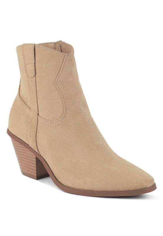 Elettra Ankle Length Cowboy Boots - Faylinn & Co