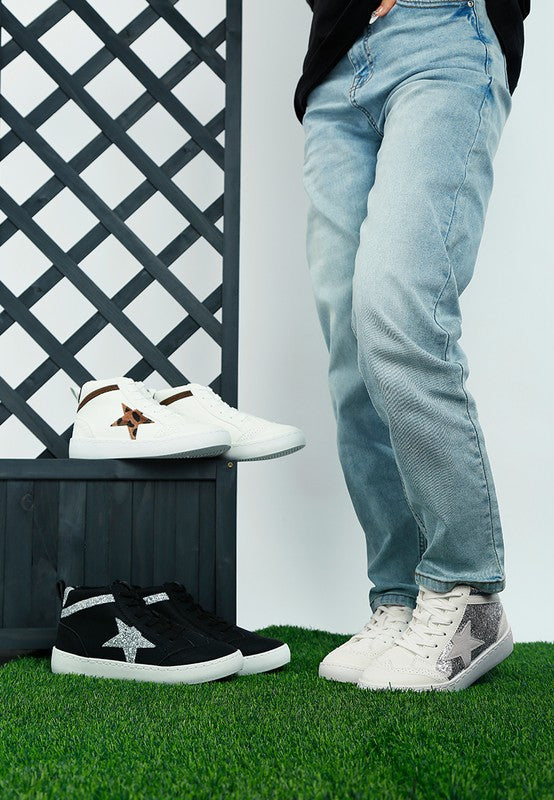 Sonic Star High Ankle Sneakers - Faylinn & Co