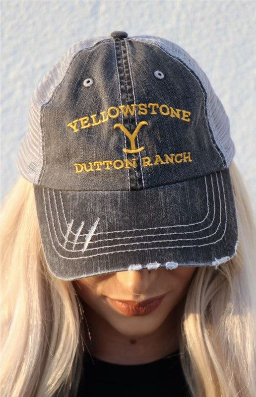 Yellowstone Dutton Ranch Trucker Hat - Faylinn & Co