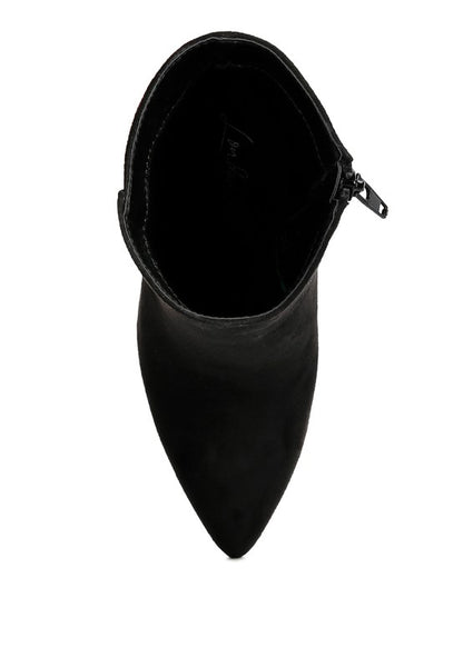 Clubdate Block Heeled Ankle Boots - Faylinn & Co
