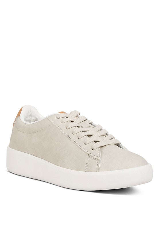 Minky Lace Up Casual Sneakers - Faylinn & Co