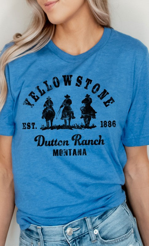 Yellowstone Dutton Ranch Men Riding Graphic Tee - Faylinn & Co