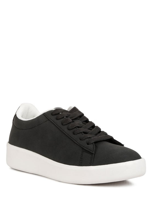 Minky Lace Up Casual Sneakers - Faylinn & Co