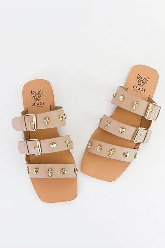 D-LANA-02-STUDED, FLAT, SANDALS - Faylinn & Co