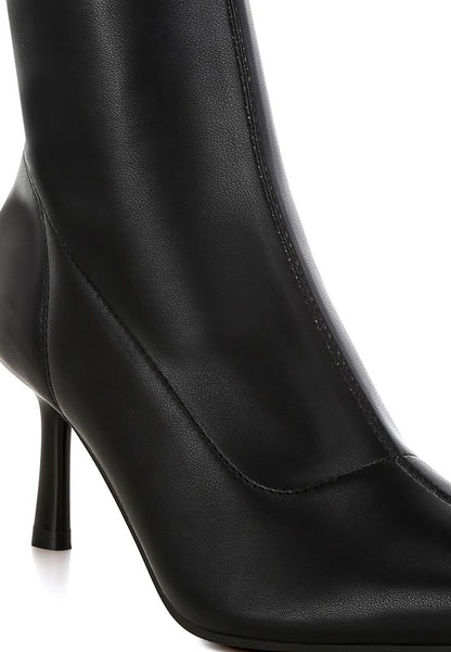 Pumila Stiletto Heel Sock Boots - Faylinn & Co