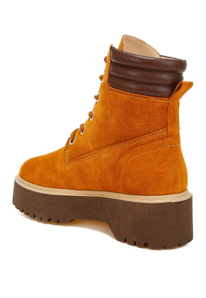Parula High Ankle Suede Boots - Faylinn & Co