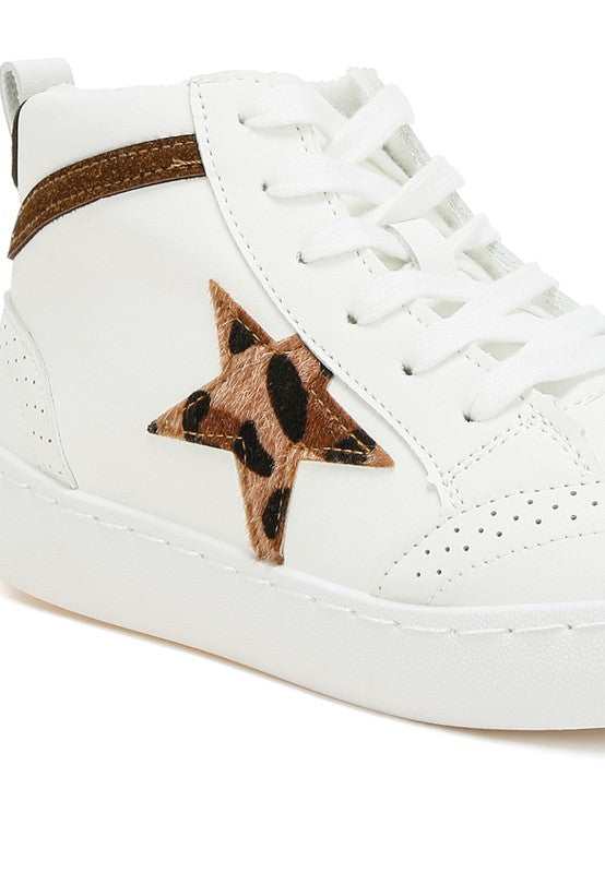 Sonic Star High Ankle Sneakers - Faylinn & Co