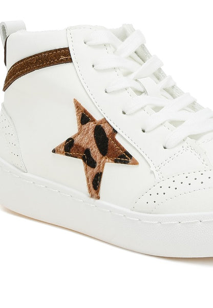 Sonic Star High Ankle Sneakers - Faylinn & Co