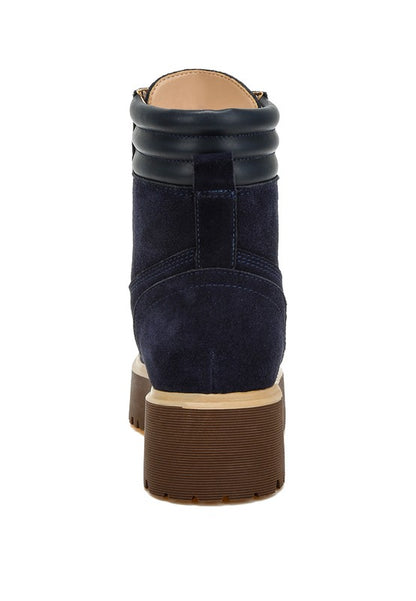 Parula High Ankle Suede Boots - Faylinn & Co