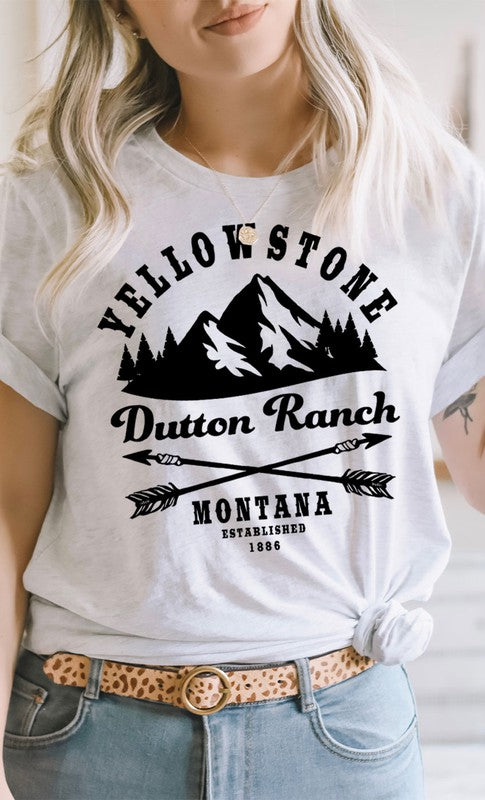 Yellowstone Dutton Ranch Montana PLUS Graphic Tee - Faylinn & Co