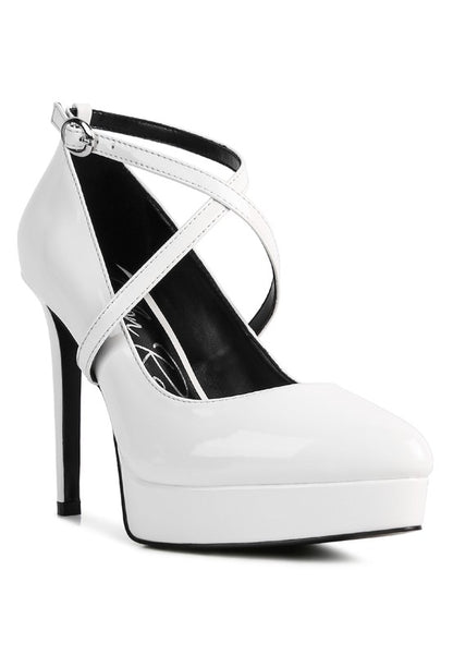 PIXIE DUST CROSS STRAPPED STILETTO SANDAL - Faylinn & Co