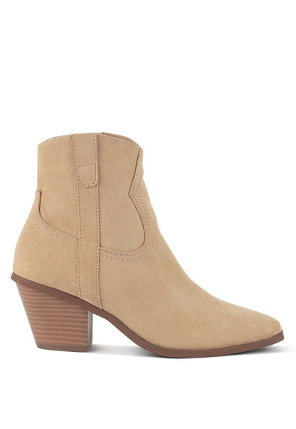 Elettra Ankle Length Cowboy Boots - Faylinn & Co