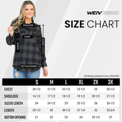 Womens Boyfriend Long Sleeve Flannel - Faylinn & Co