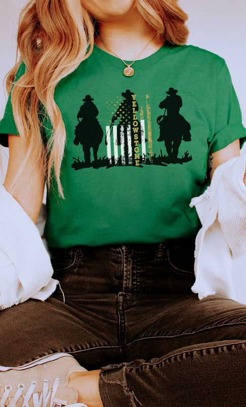 Yellowstone Cowboy Silhouette PLUS Graphic Tee - Faylinn & Co