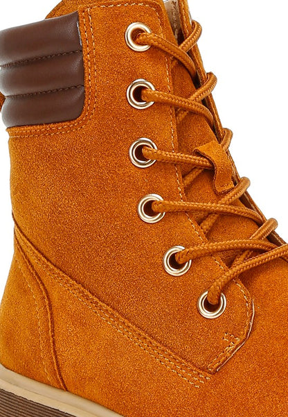 Parula High Ankle Suede Boots - Faylinn & Co