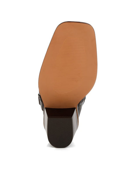 Baccata Elevated Harness Detail Ankle Boots - Faylinn & Co