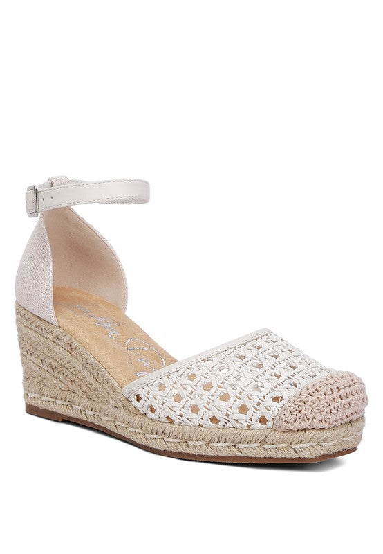 Mason Pin Buckle Wedge Heel Espradilles - Faylinn & Co
