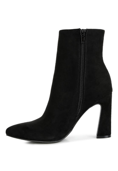 Clubdate Block Heeled Ankle Boots - Faylinn & Co