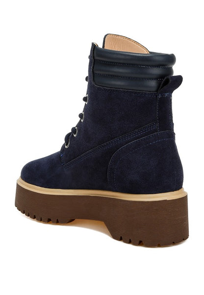 Parula High Ankle Suede Boots - Faylinn & Co