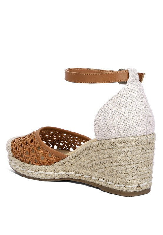 Mason Pin Buckle Wedge Heel Espradilles - Faylinn & Co