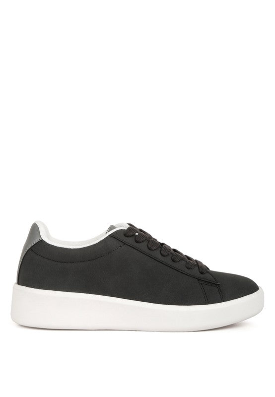 Minky Lace Up Casual Sneakers - Faylinn & Co
