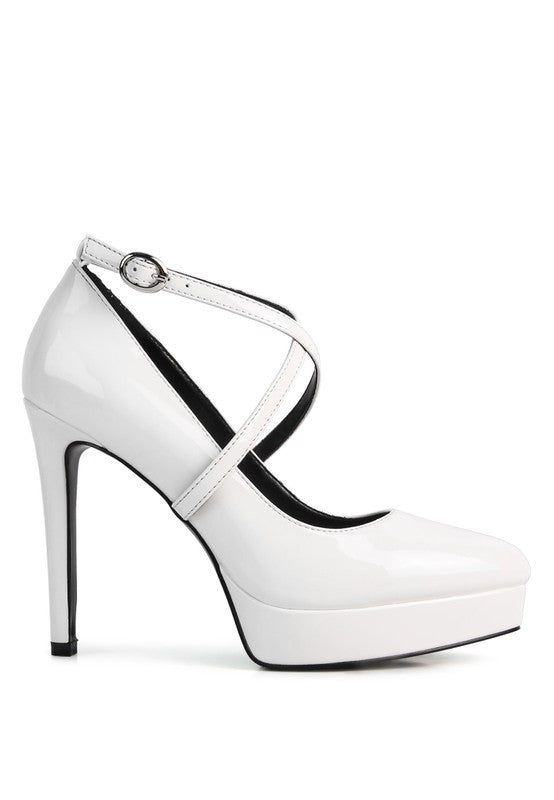 PIXIE DUST CROSS STRAPPED STILETTO SANDAL - Faylinn & Co