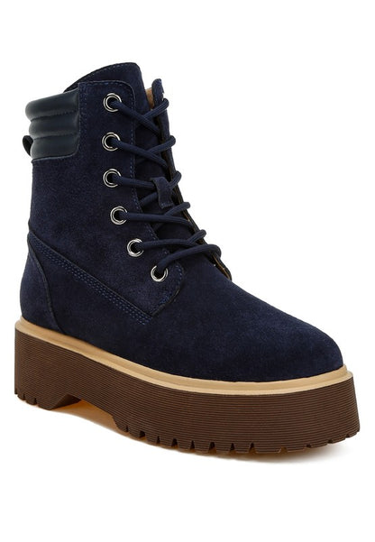 Parula High Ankle Suede Boots - Faylinn & Co
