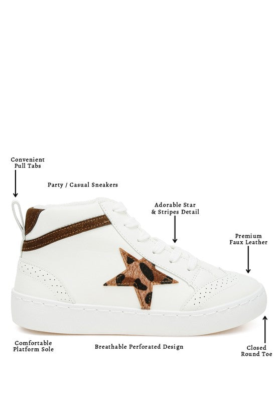 Sonic Star High Ankle Sneakers - Faylinn & Co