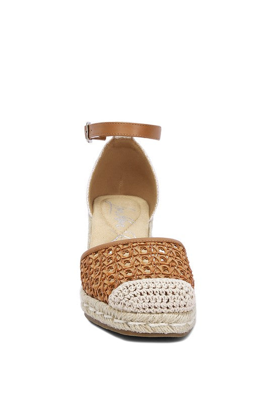 Mason Pin Buckle Wedge Heel Espradilles - Faylinn & Co