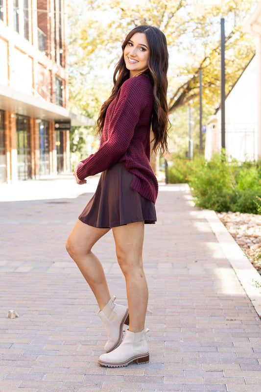 The Britt - Brown Skort - Faylinn & Co