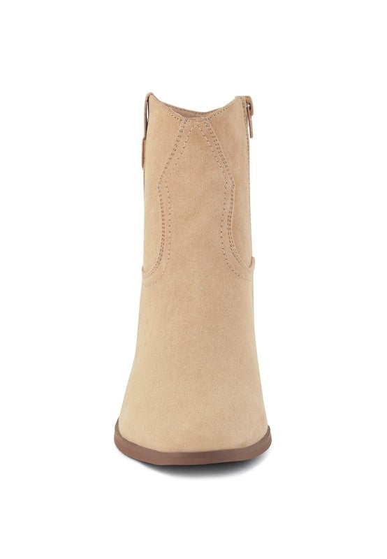 Elettra Ankle Length Cowboy Boots - Faylinn & Co