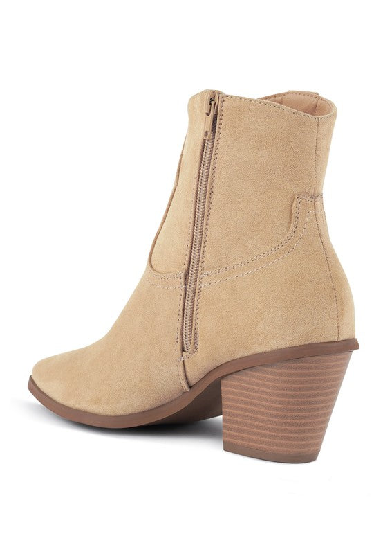 Elettra Ankle Length Cowboy Boots - Faylinn & Co