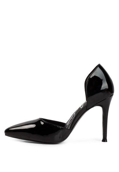 Candy Cane Patent Pu Slip On Stiletto Heels - Faylinn & Co