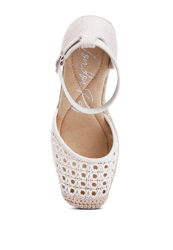 Mason Pin Buckle Wedge Heel Espradilles - Faylinn & Co