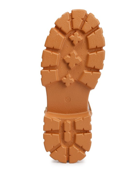 Dewey Recycled Faux Leather Gladiators - Faylinn & Co
