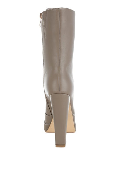 Sayal Faux Leather Lace Up Boots - Faylinn & Co